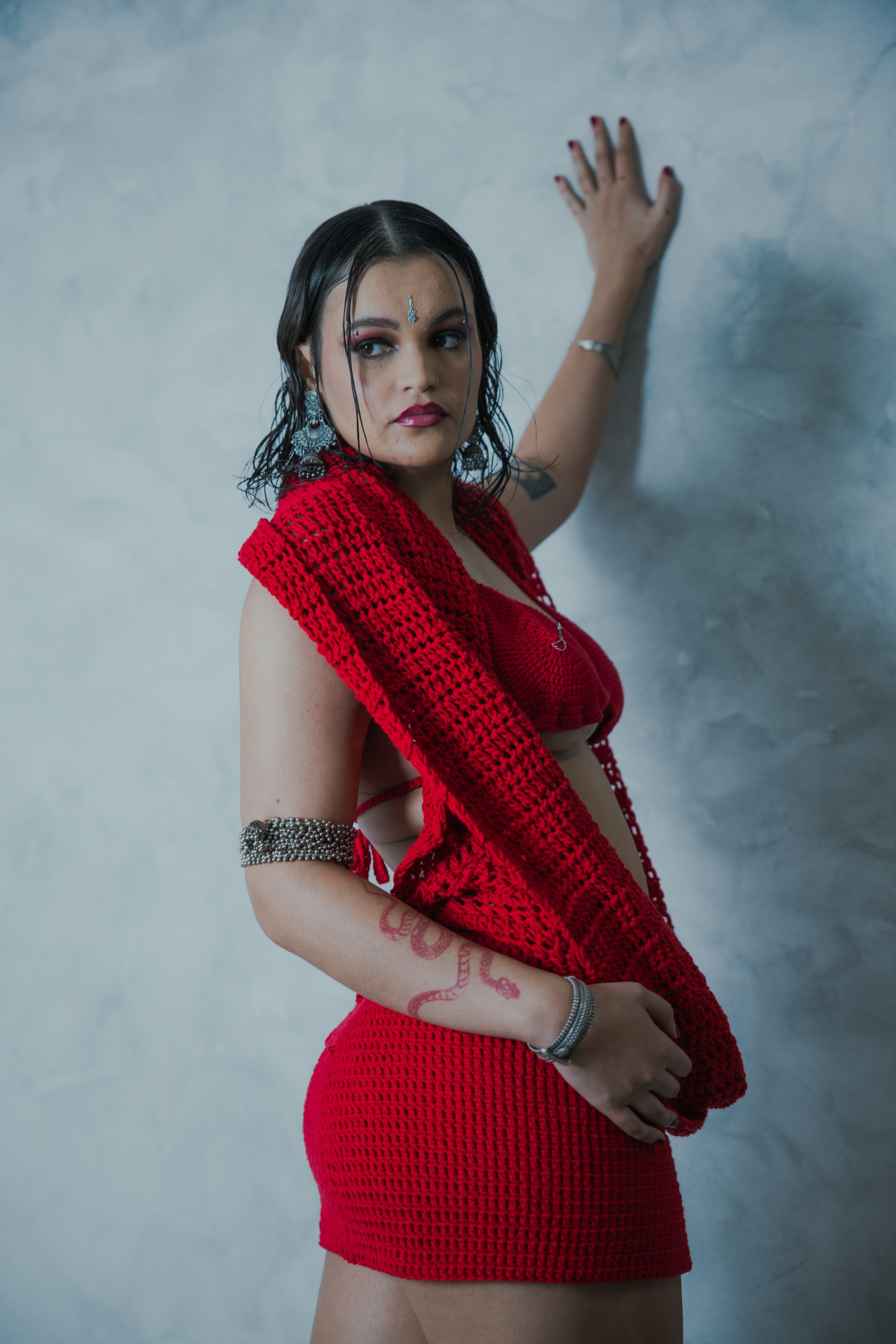 Red Mini Mohini Dress