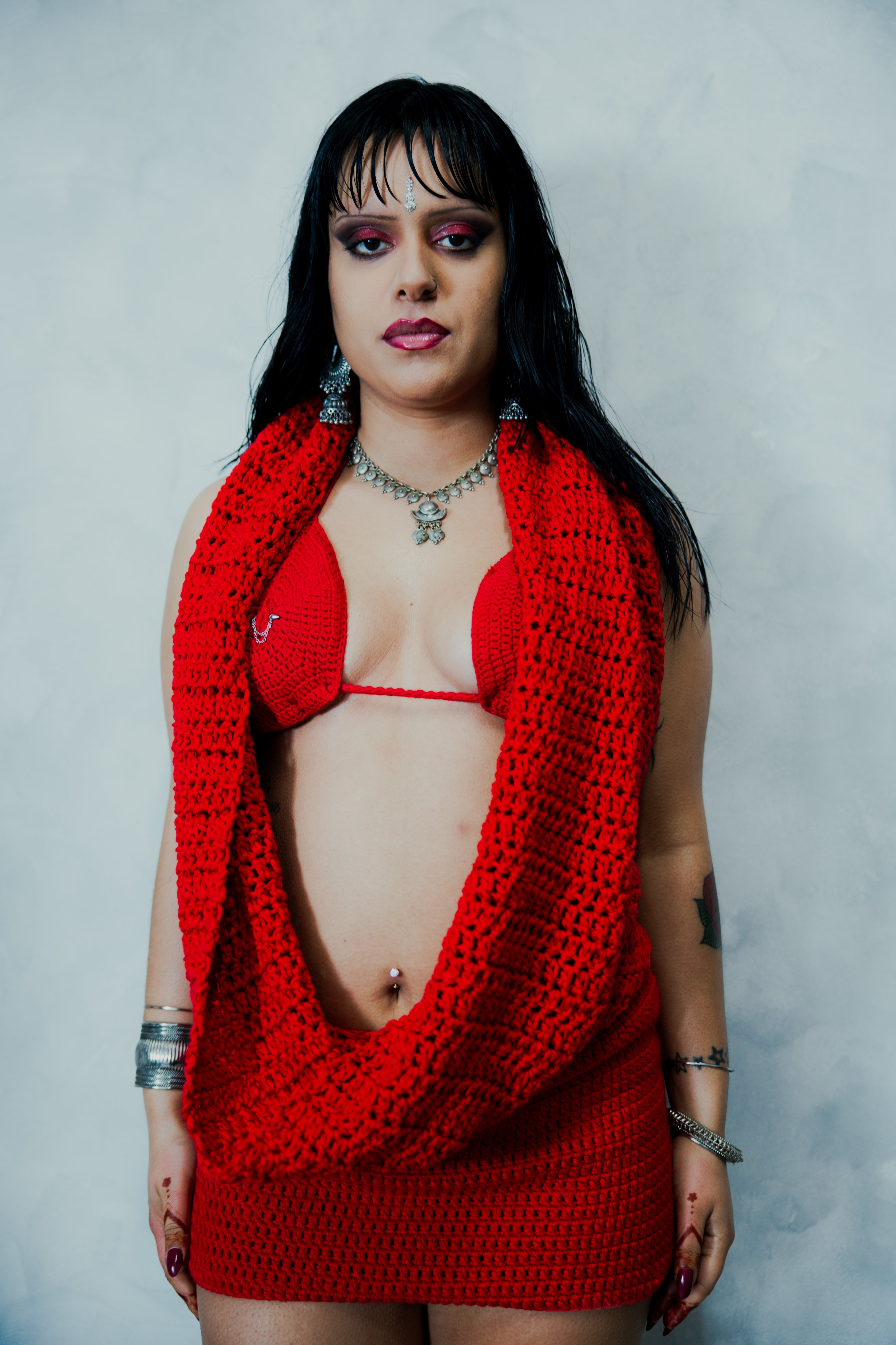 Red Mini Mohini Dress